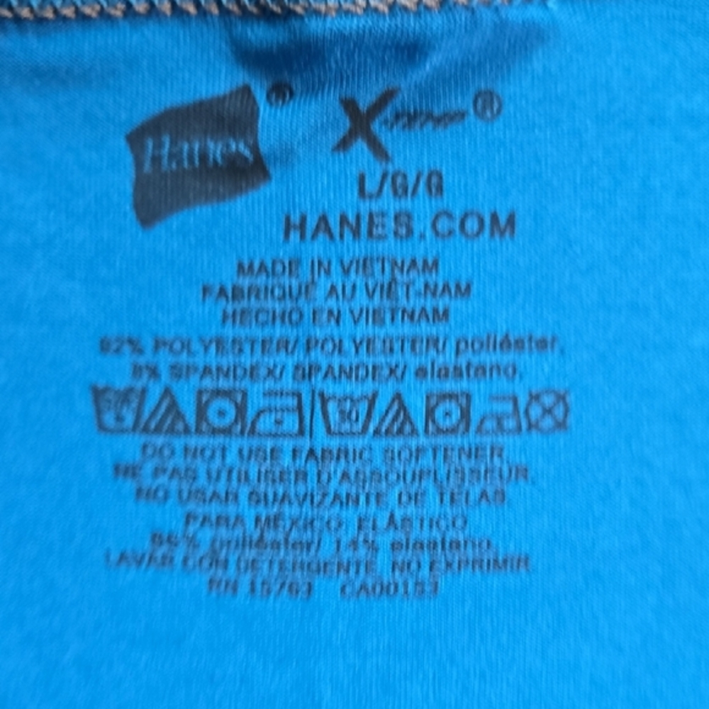 Hanes Blue Boxer Briefs with Elastic Waistband - Picture 3 of 5